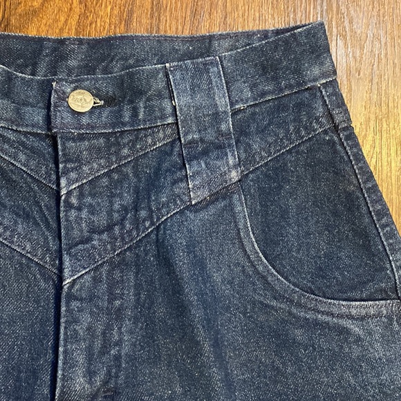 Vintage Roper High Waisted Dark Wash 100% Cotton Western Jeans-Sz 11-Inseam 37 - Picture 5 of 14